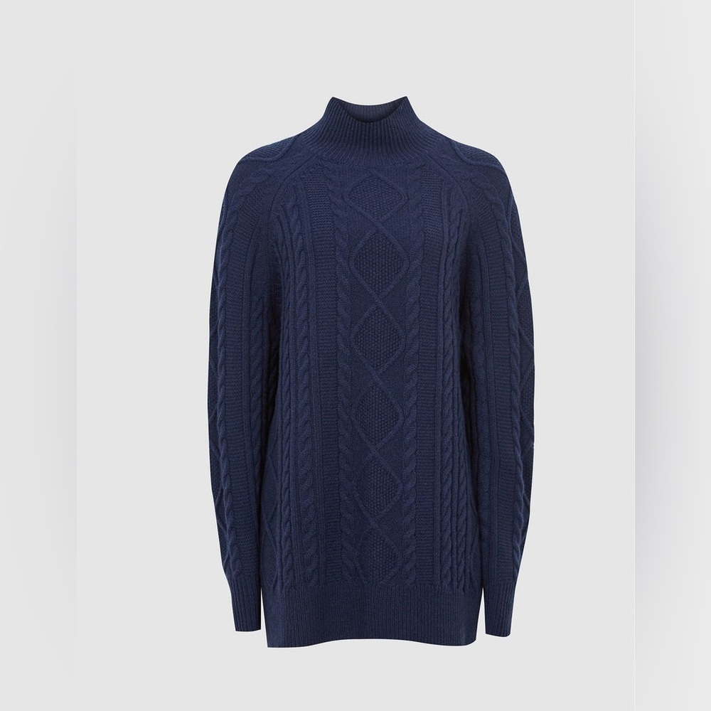 REISS
Nina Cable Knit Tunic Jumper NWT